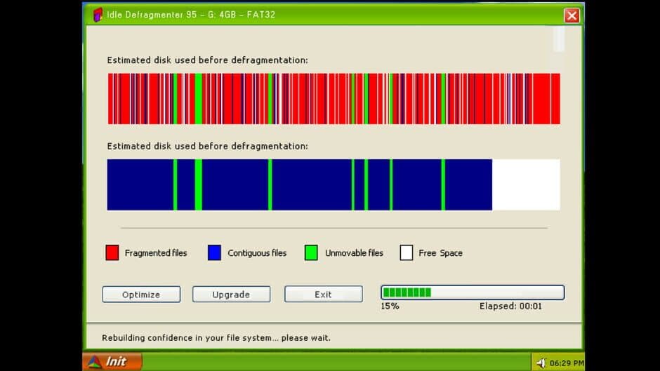 Скриншот 3 из Idle Defragmenter 95