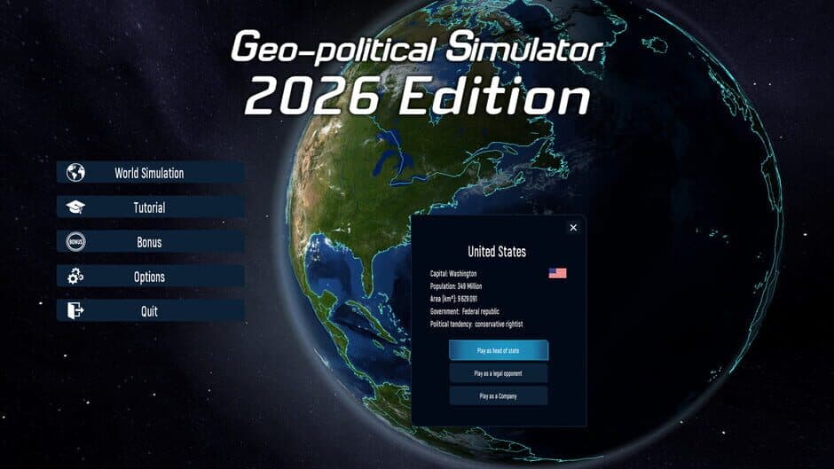 Скриншот 4 из Geo-Political Simulator 2026 Edition