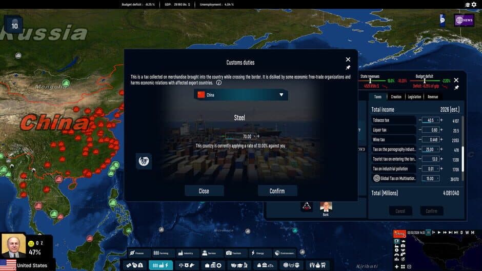 Скриншот 2 из Geo-Political Simulator 2026 Edition