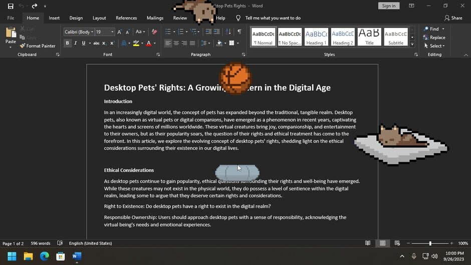 Скриншот 5 из Desktop Pet Project