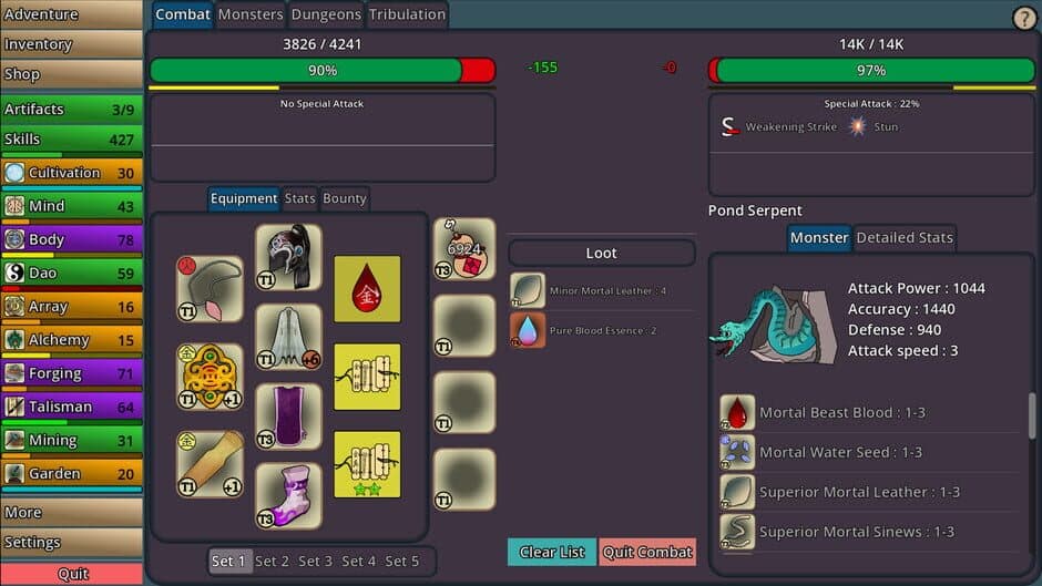 Скриншот 1 из Idle Cultivation