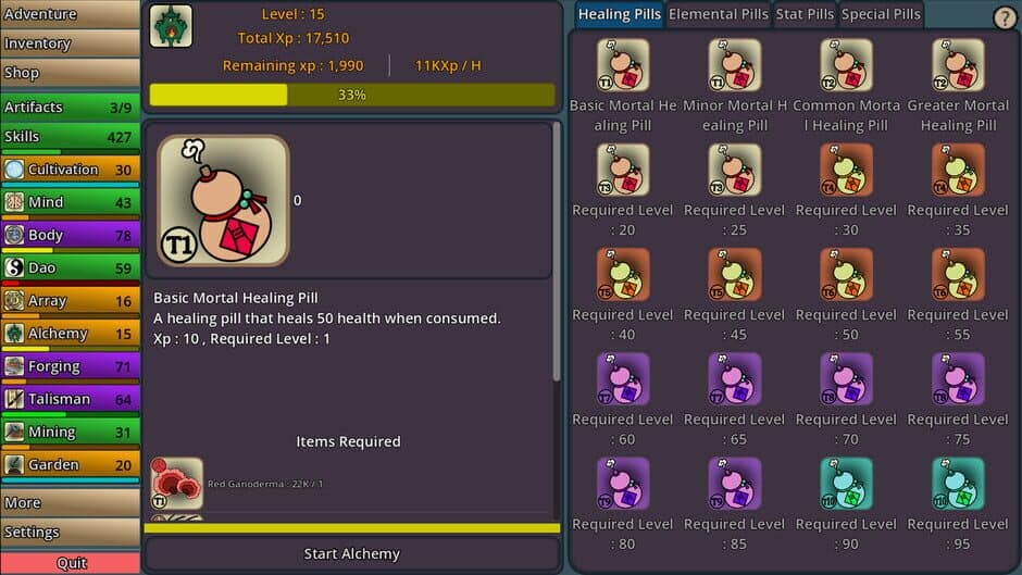 Скриншот 9 из Idle Cultivation