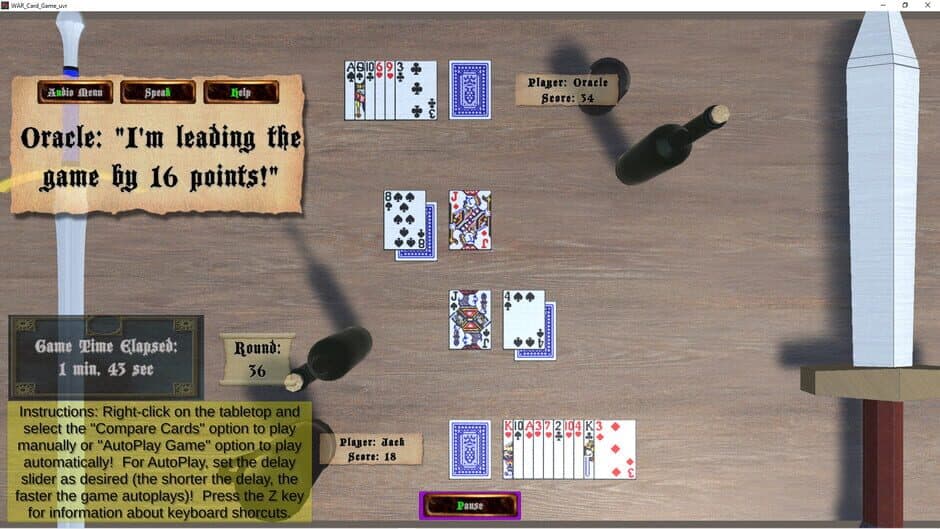 Скриншот 1 из War Card Game_uvr
