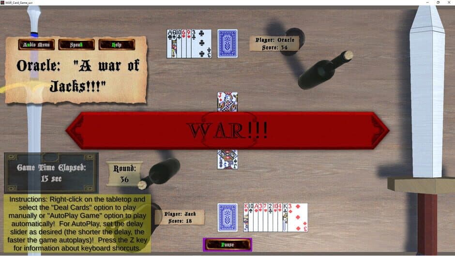 Скриншот 2 из War Card Game_uvr
