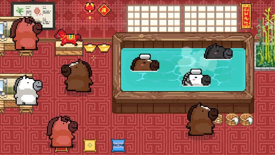 Скриншот 1 из Maltese's Fluffy Onsen: Horse DLC