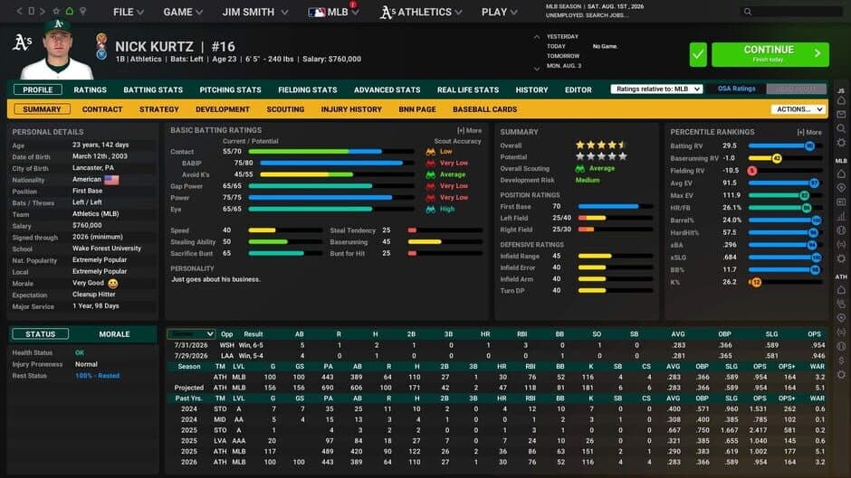 Скриншот 3 из Out of the Park Baseball 27