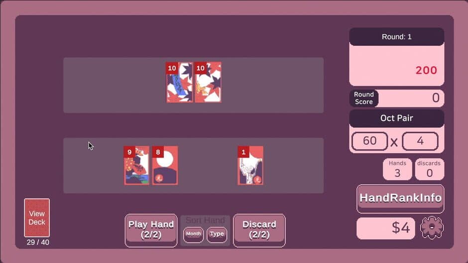 Скриншот 1 из Rogue Hanafuda