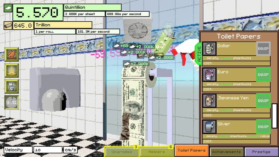 Скриншот 2 из Toilet Paper Idle