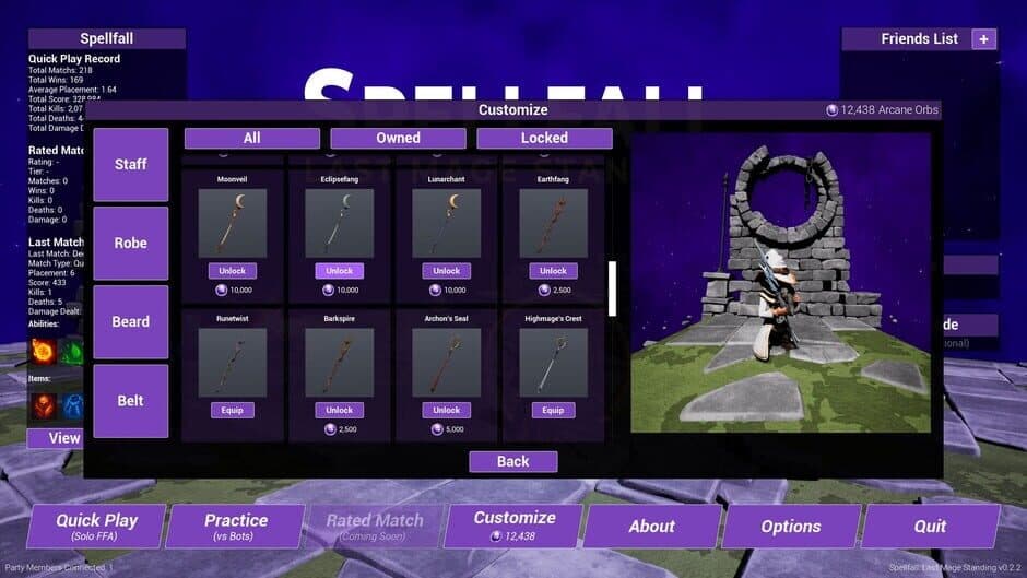 Скриншот 5 из Spellfall: Last Mage Standing
