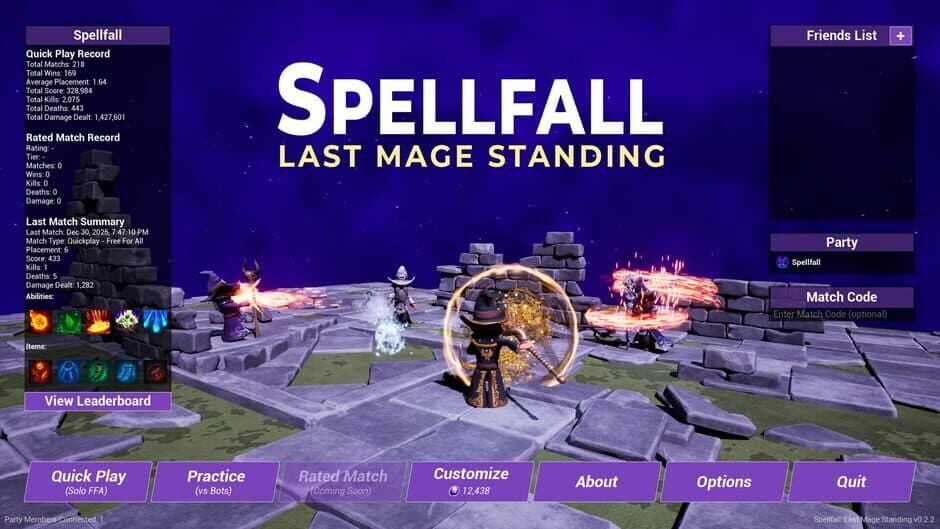 Скриншот 6 из Spellfall: Last Mage Standing