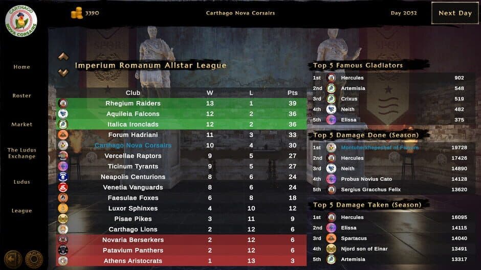 Скриншот 9 из Ludus Magnatus: Gladiator Manager Simulator