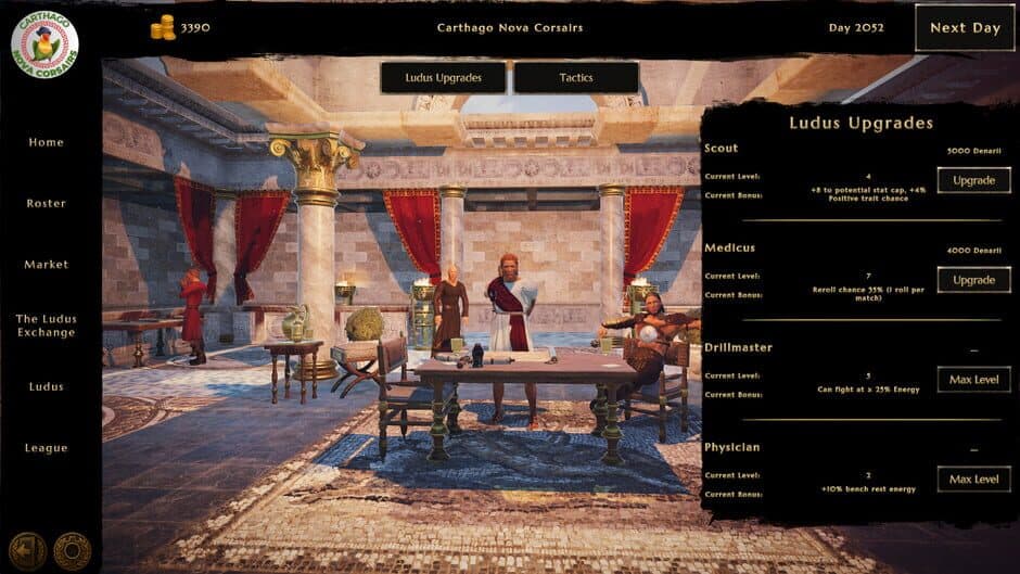 Скриншот 11 из Ludus Magnatus: Gladiator Manager Simulator