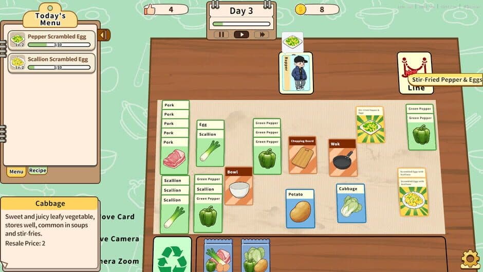 Скриншот 5 из Card Sim: Chinese Restaurant