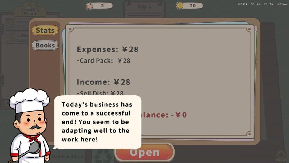 Скриншот 6 из Card Sim: Chinese Restaurant