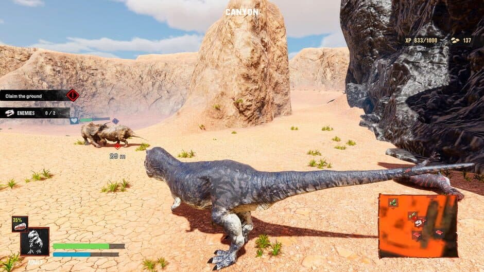 Скриншот 2 из Dinosaur Survival Simulator: Prehistoric RPG