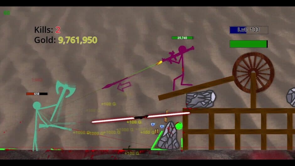 Скриншот 6 из Stickman Physics Battle Arena
