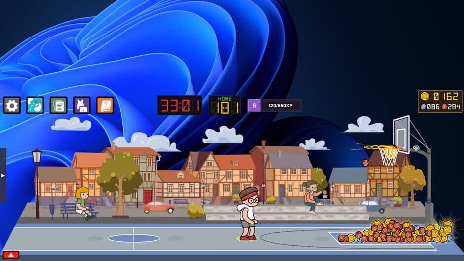 Скриншот 1 из Tiny Hoops: Idle Shooter
