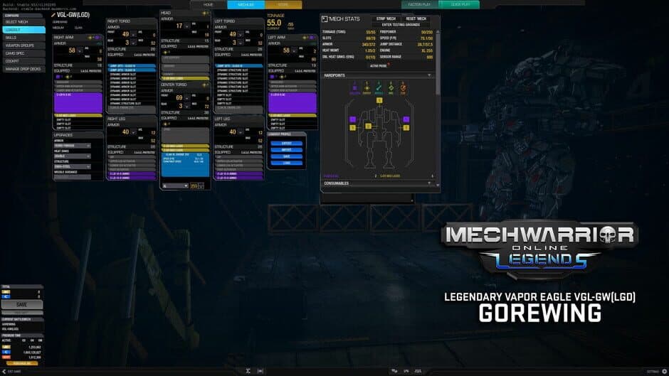 Скриншот 3 из MechWarrior Online: Gorewing Legendary Mech Pack