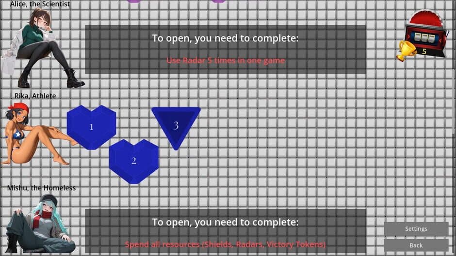 Скриншот 3 из Anime Minesweeper