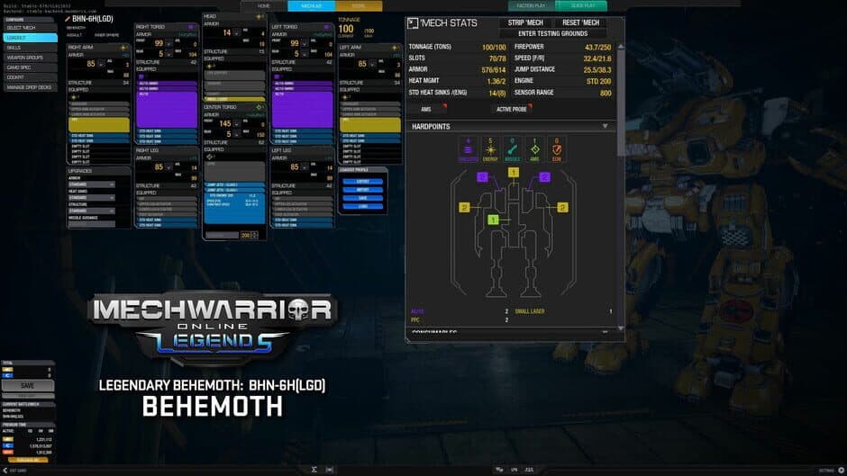 Скриншот 5 из MechWarrior Online: Behemoth Legendary Mech Pack