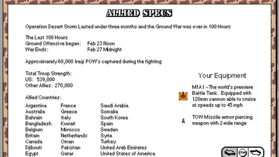 Скриншот 1 из Operation: Desert Storm