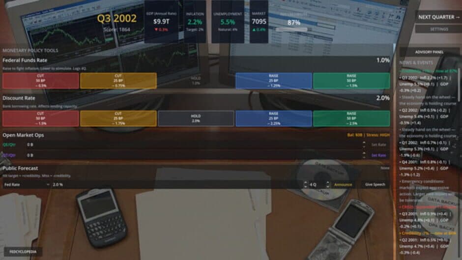 Скриншот 2 из Federal Reserve Simulator