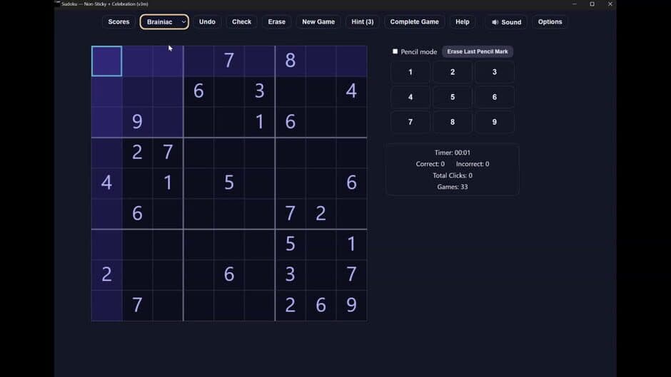 Скриншот 4 из Sudoku Challenge Pro