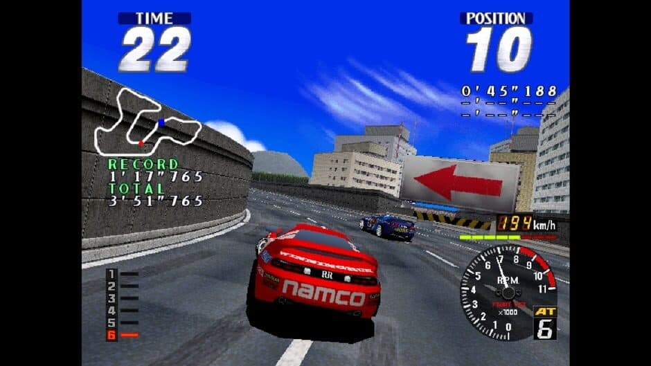 Скриншот 6 из Arcade Archives: Rave Racer