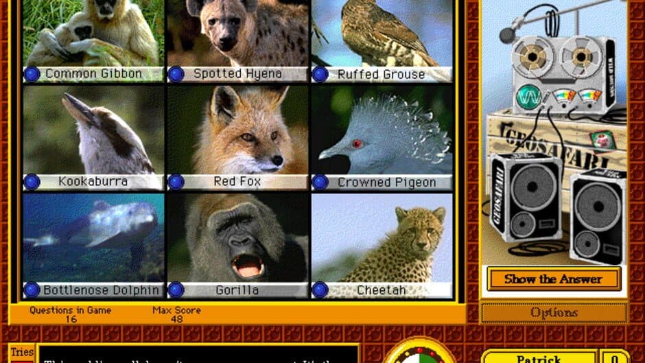 Скриншот 1 из GeoSafari: Animals