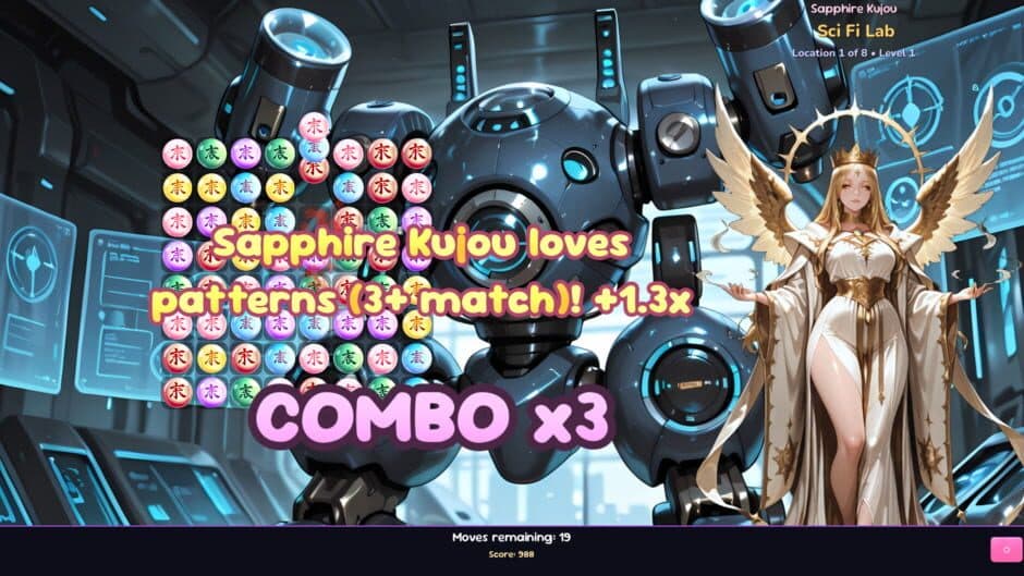 Скриншот 1 из Waifu Match!