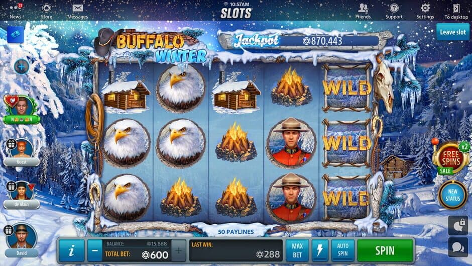 Скриншот 2 из Jackpot Buffalo Slots