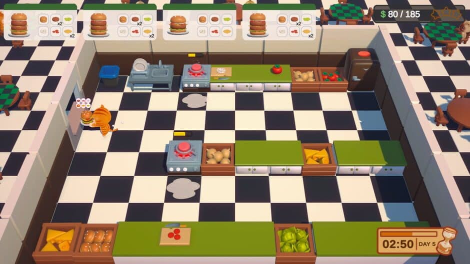 Скриншот 2 из Cooking Cat-Astrophe