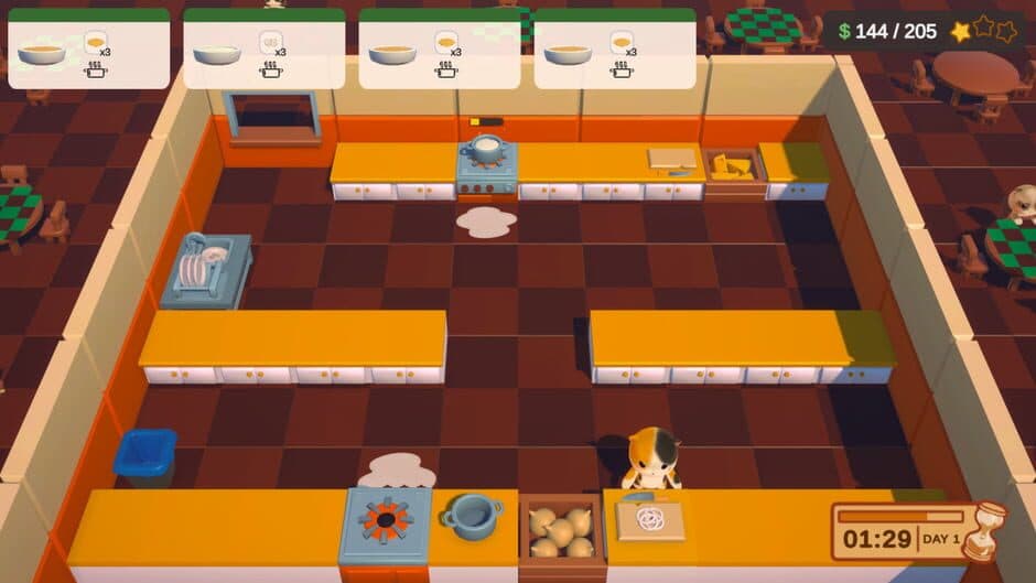 Скриншот 4 из Cooking Cat-Astrophe
