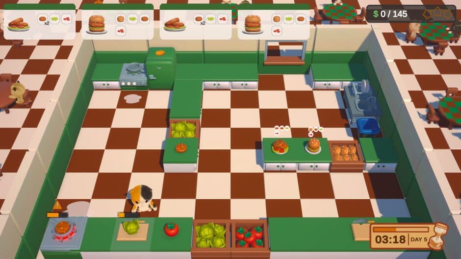 Скриншот 5 из Cooking Cat-Astrophe