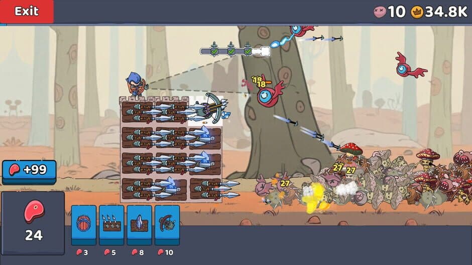 Скриншот 2 из Tower vs Goblins: Fight & Defence