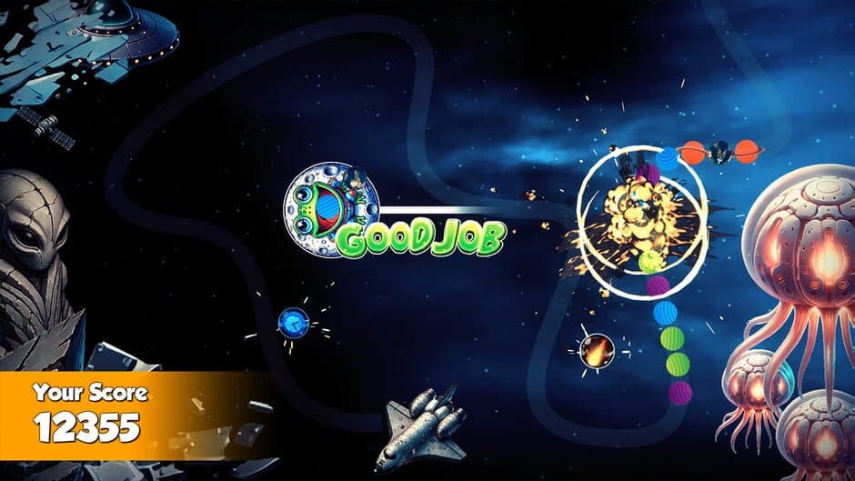 Скриншот 2 из Zumba: Galactic Marble Blast