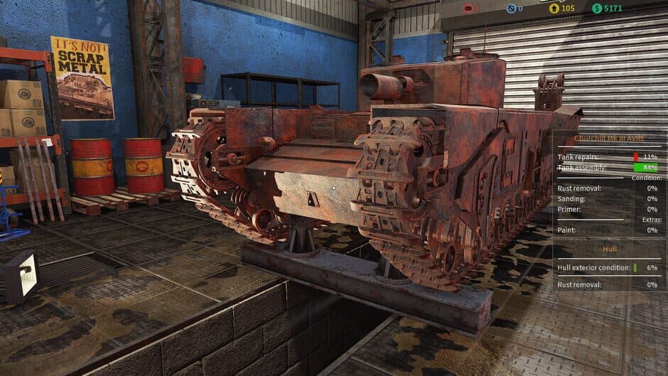 Скриншот 6 из Tank Mechanic Simulator: First Supply DLC