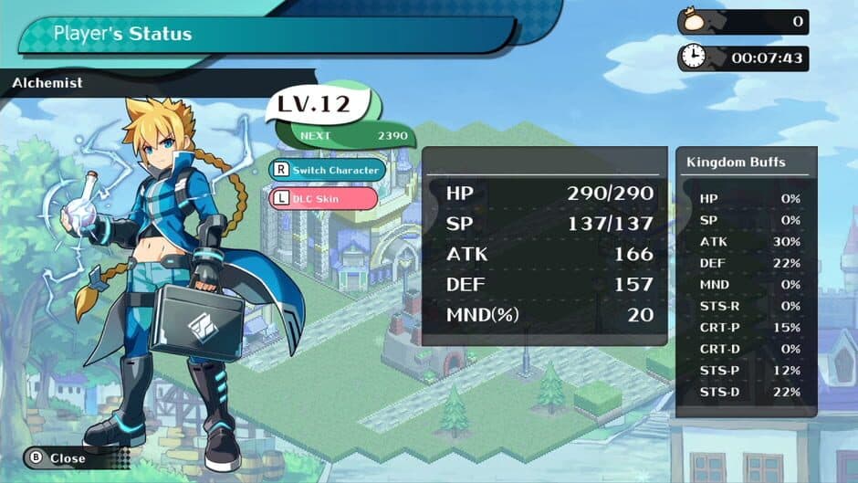 Скриншот 1 из Kingdom's Return: Time-Eating Fruit and the Ancient Monster - "Azure Striker Gunvolt" Crossover Character Skin