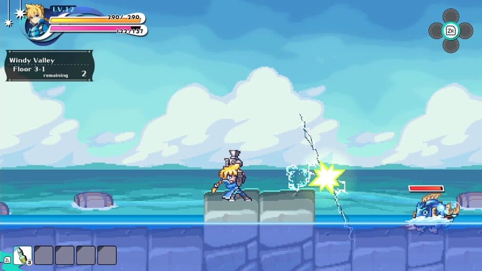 Скриншот 2 из Kingdom's Return: Time-Eating Fruit and the Ancient Monster - "Azure Striker Gunvolt" Crossover Character Skin