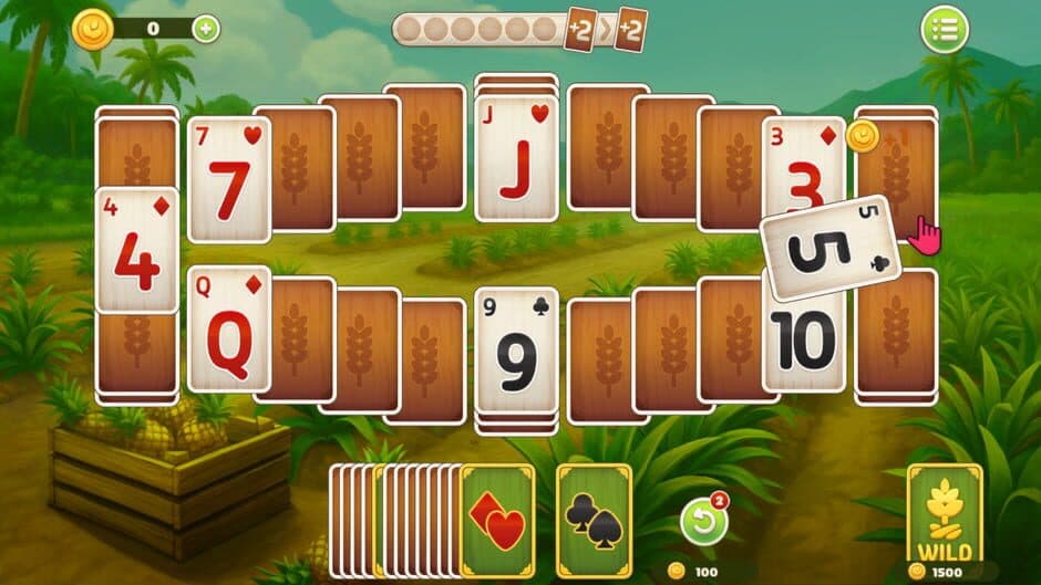 Скриншот 1 из Farming TriPeaks Solitaire