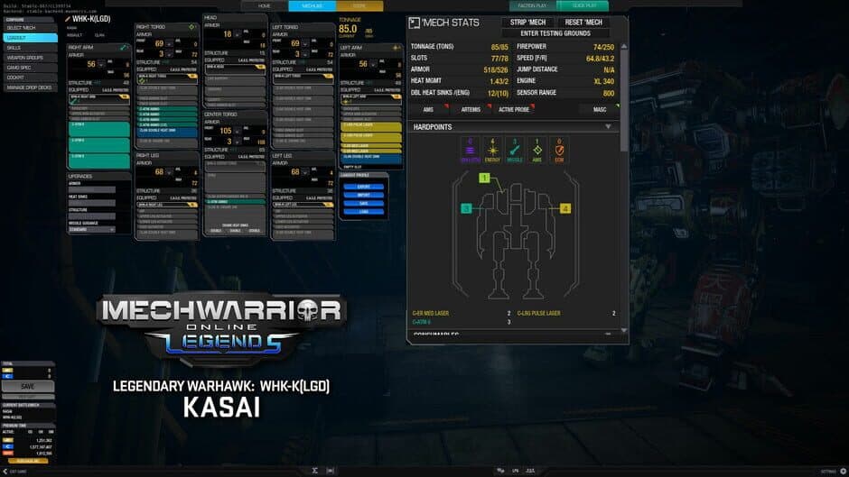 Скриншот 3 из MechWarrior Online: Kasai Legendary Mech Pack