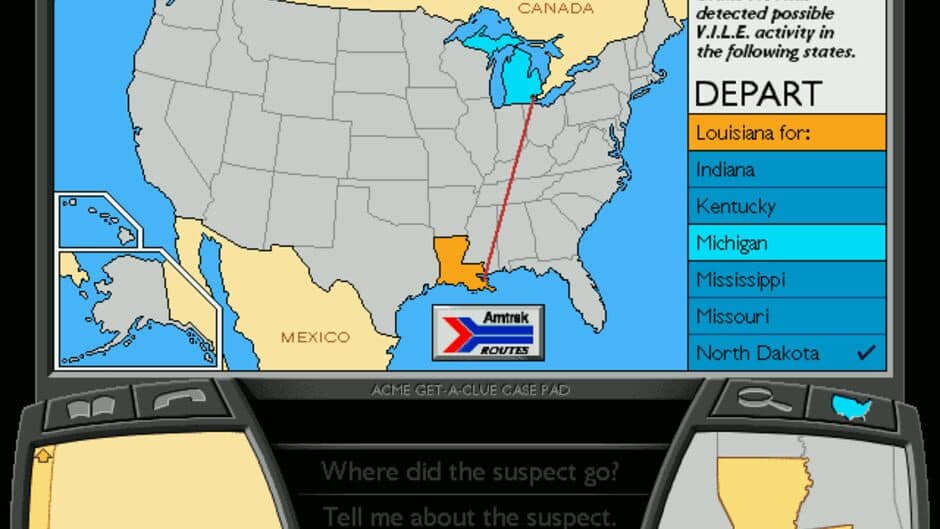 Скриншот 1 из Where in America is Carmen Sandiego?: The Great Amtrak Train Adventure
