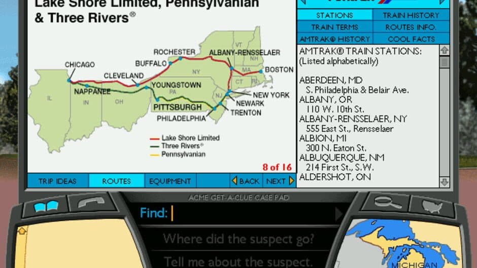Скриншот 2 из Where in America is Carmen Sandiego?: The Great Amtrak Train Adventure