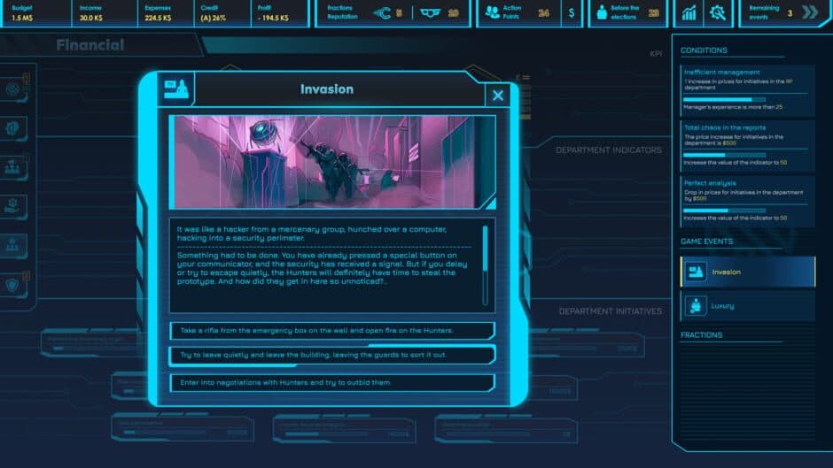 Скриншот 1 из CEO Sim: Cyberpunk