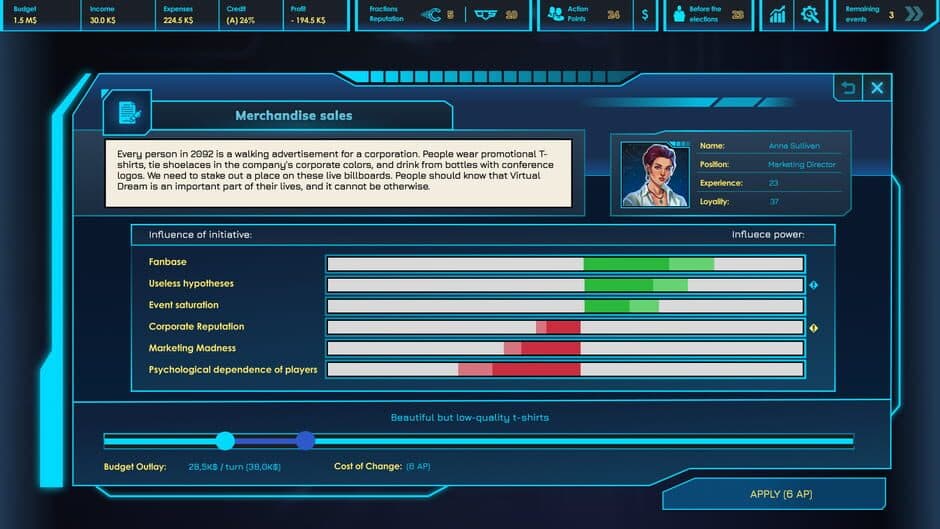 Скриншот 6 из CEO Sim: Cyberpunk