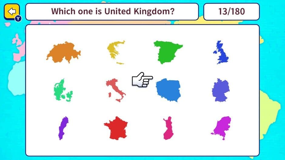 Скриншот 1 из Geo Brain Boost! World Map Silhouette Quiz