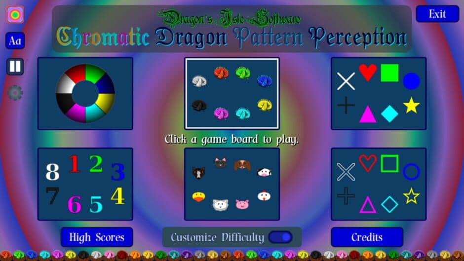 Скриншот 1 из Chromatic Dragon Pattern Perception