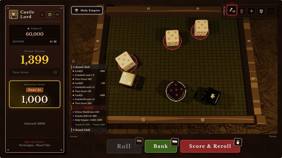 Скриншот 1 из Dice Tavern: Farkle Roguelike