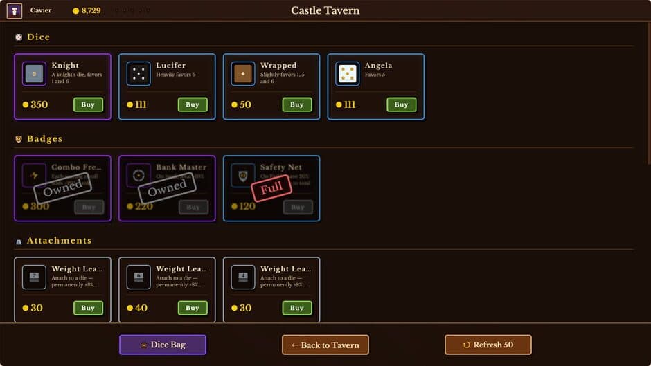 Скриншот 6 из Dice Tavern: Farkle Roguelike
