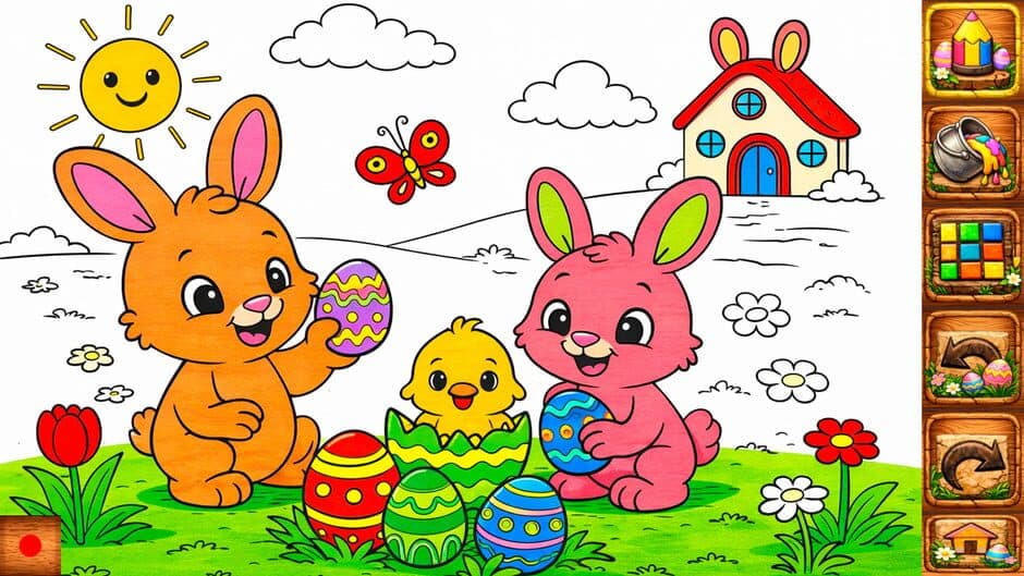 Скриншот 2 из Easter Coloring Book for Kids & Toddlers